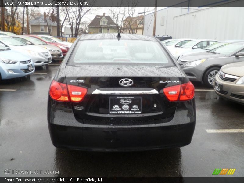 Ebony Black / Gray 2010 Hyundai Elantra GLS
