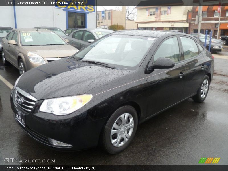 Ebony Black / Gray 2010 Hyundai Elantra GLS