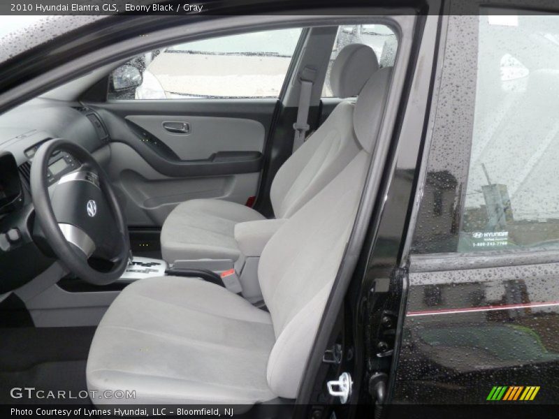 Ebony Black / Gray 2010 Hyundai Elantra GLS