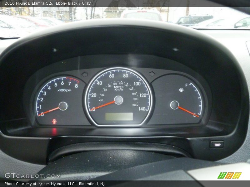 Ebony Black / Gray 2010 Hyundai Elantra GLS