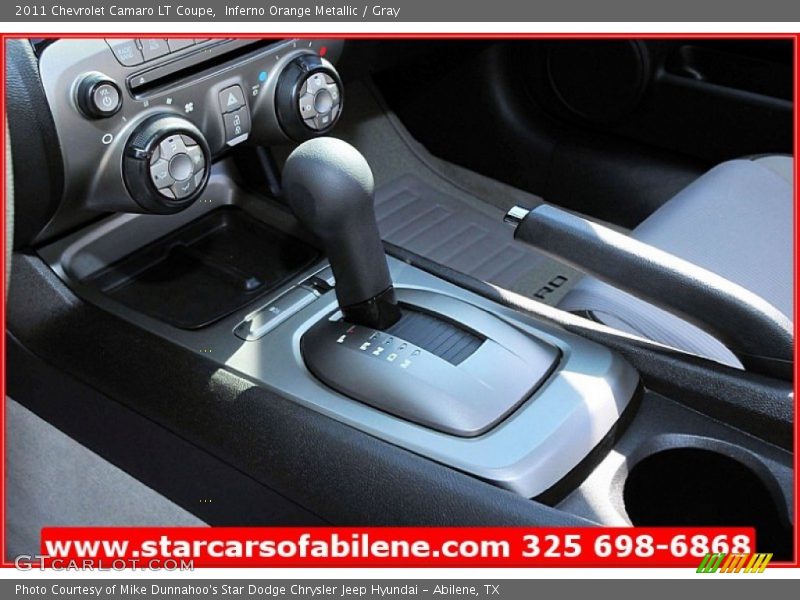 Inferno Orange Metallic / Gray 2011 Chevrolet Camaro LT Coupe