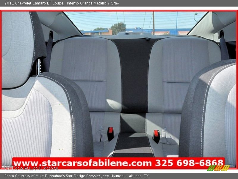 Inferno Orange Metallic / Gray 2011 Chevrolet Camaro LT Coupe