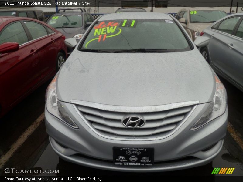 Radiant Silver / Gray 2011 Hyundai Sonata GLS