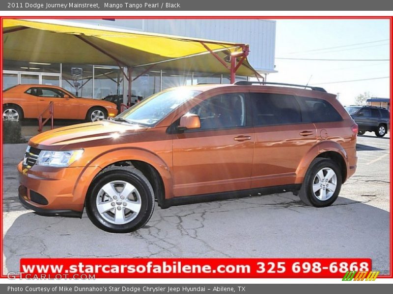 Mango Tango Pearl / Black 2011 Dodge Journey Mainstreet