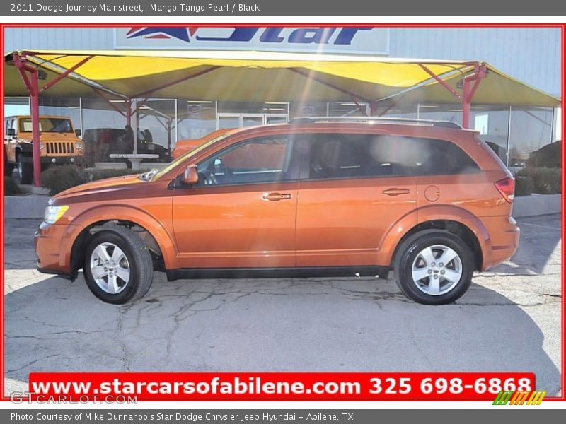 Mango Tango Pearl / Black 2011 Dodge Journey Mainstreet