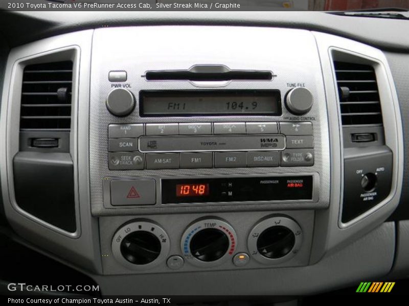 Silver Streak Mica / Graphite 2010 Toyota Tacoma V6 PreRunner Access Cab