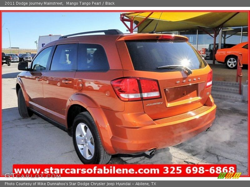 Mango Tango Pearl / Black 2011 Dodge Journey Mainstreet