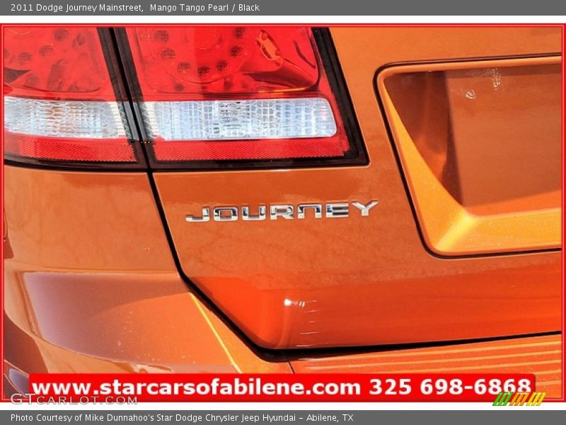 Mango Tango Pearl / Black 2011 Dodge Journey Mainstreet