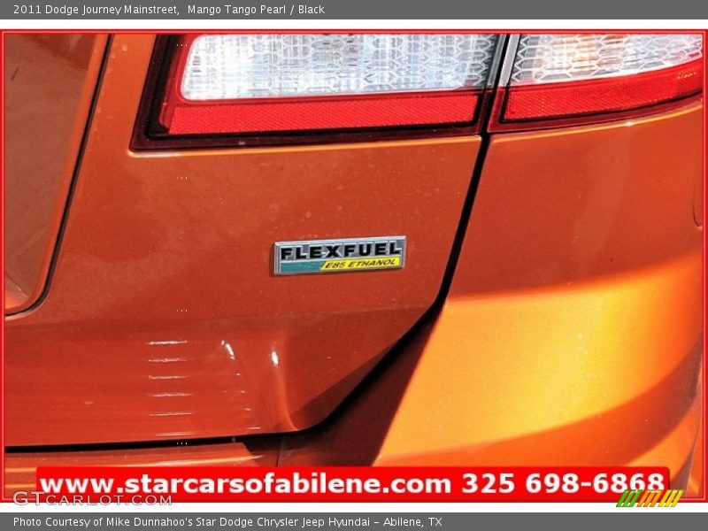 Mango Tango Pearl / Black 2011 Dodge Journey Mainstreet
