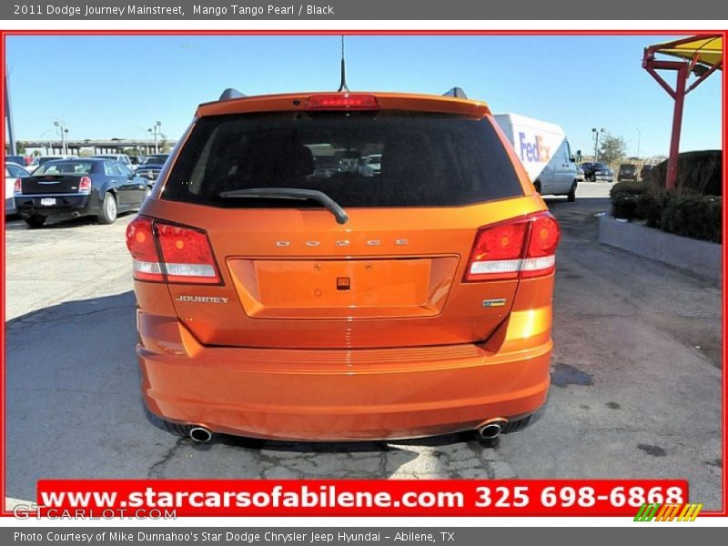 Mango Tango Pearl / Black 2011 Dodge Journey Mainstreet