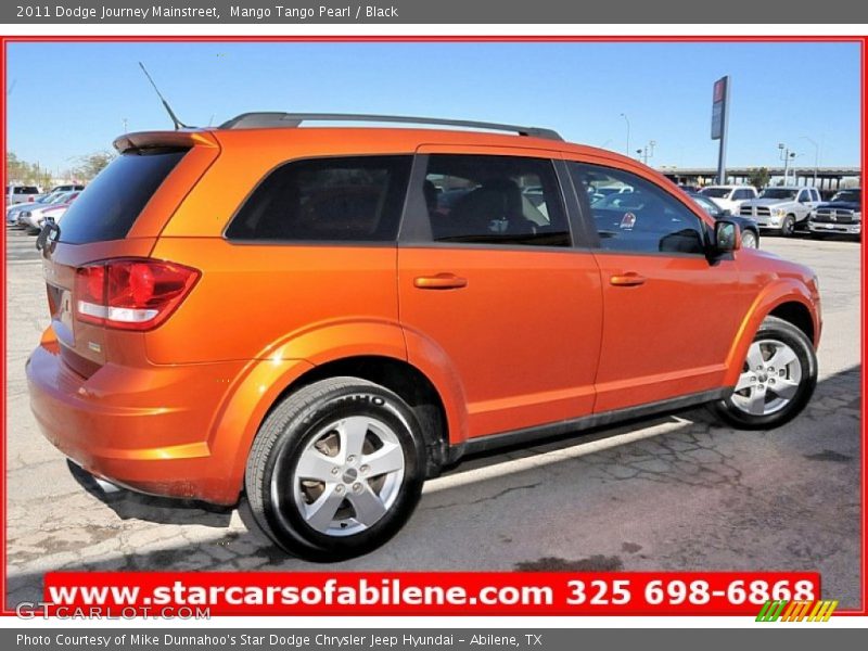 Mango Tango Pearl / Black 2011 Dodge Journey Mainstreet