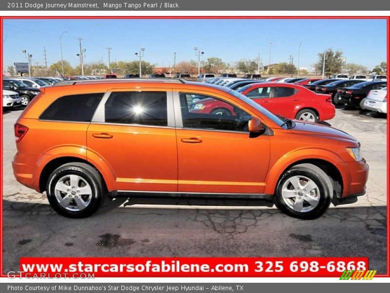 Mango Tango Pearl / Black 2011 Dodge Journey Mainstreet