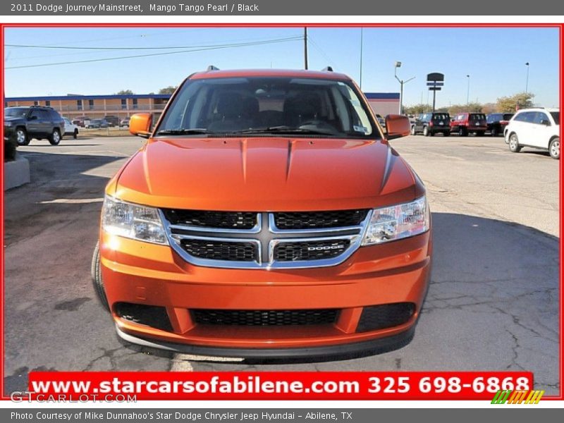 Mango Tango Pearl / Black 2011 Dodge Journey Mainstreet