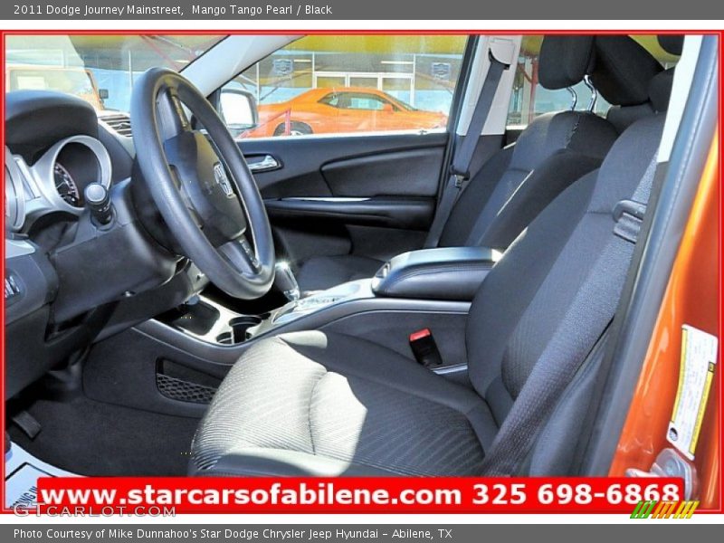 Mango Tango Pearl / Black 2011 Dodge Journey Mainstreet