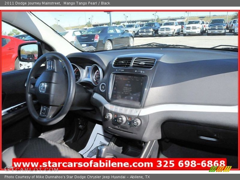 Mango Tango Pearl / Black 2011 Dodge Journey Mainstreet