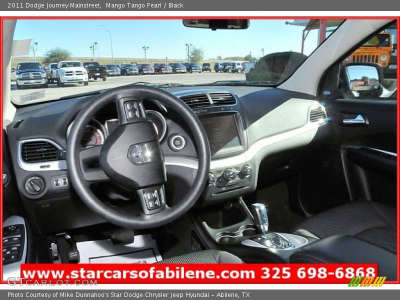 Mango Tango Pearl / Black 2011 Dodge Journey Mainstreet