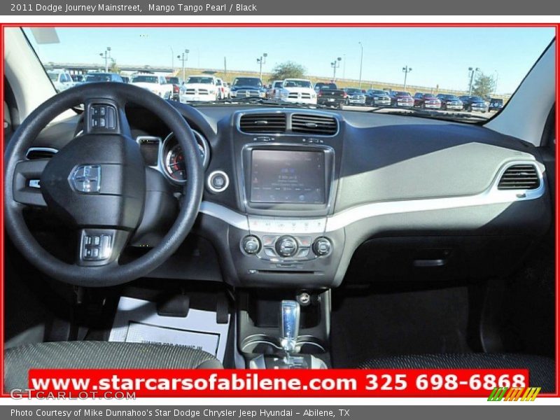 Mango Tango Pearl / Black 2011 Dodge Journey Mainstreet