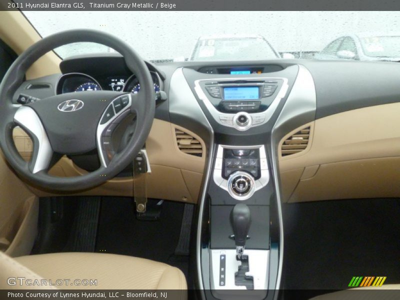 Titanium Gray Metallic / Beige 2011 Hyundai Elantra GLS