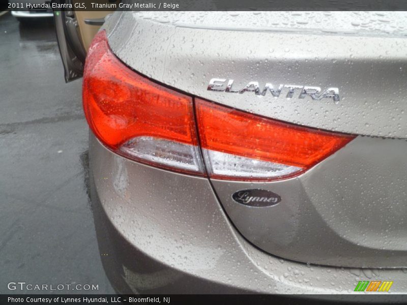 Titanium Gray Metallic / Beige 2011 Hyundai Elantra GLS