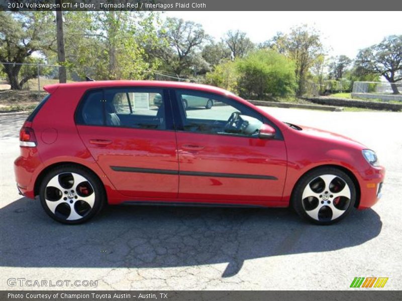 Tornado Red / Interlagos Plaid Cloth 2010 Volkswagen GTI 4 Door