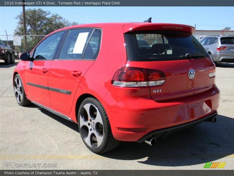 Tornado Red / Interlagos Plaid Cloth 2010 Volkswagen GTI 4 Door