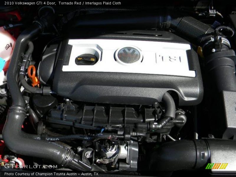 Tornado Red / Interlagos Plaid Cloth 2010 Volkswagen GTI 4 Door