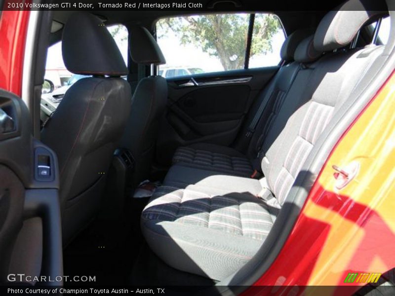 Tornado Red / Interlagos Plaid Cloth 2010 Volkswagen GTI 4 Door