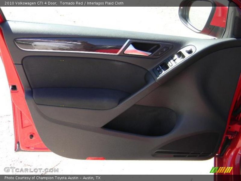 Tornado Red / Interlagos Plaid Cloth 2010 Volkswagen GTI 4 Door