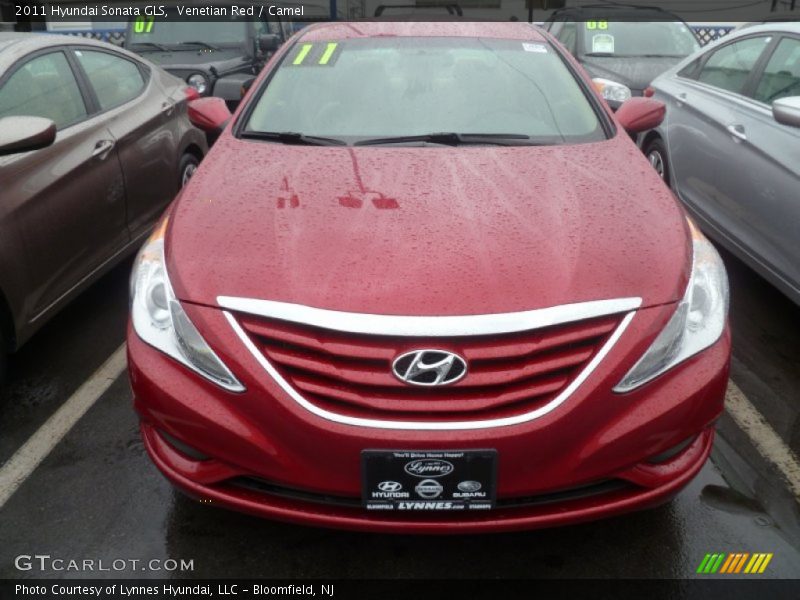 Venetian Red / Camel 2011 Hyundai Sonata GLS