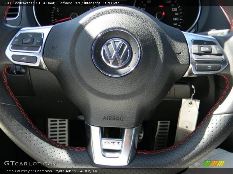 Tornado Red / Interlagos Plaid Cloth 2010 Volkswagen GTI 4 Door