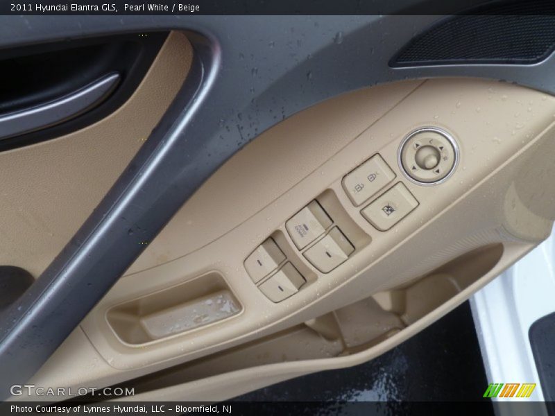Pearl White / Beige 2011 Hyundai Elantra GLS