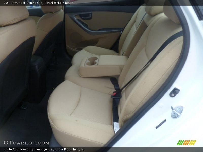 Pearl White / Beige 2011 Hyundai Elantra GLS