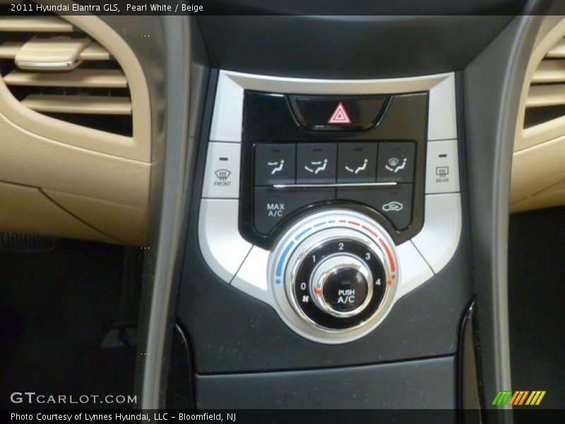 Pearl White / Beige 2011 Hyundai Elantra GLS