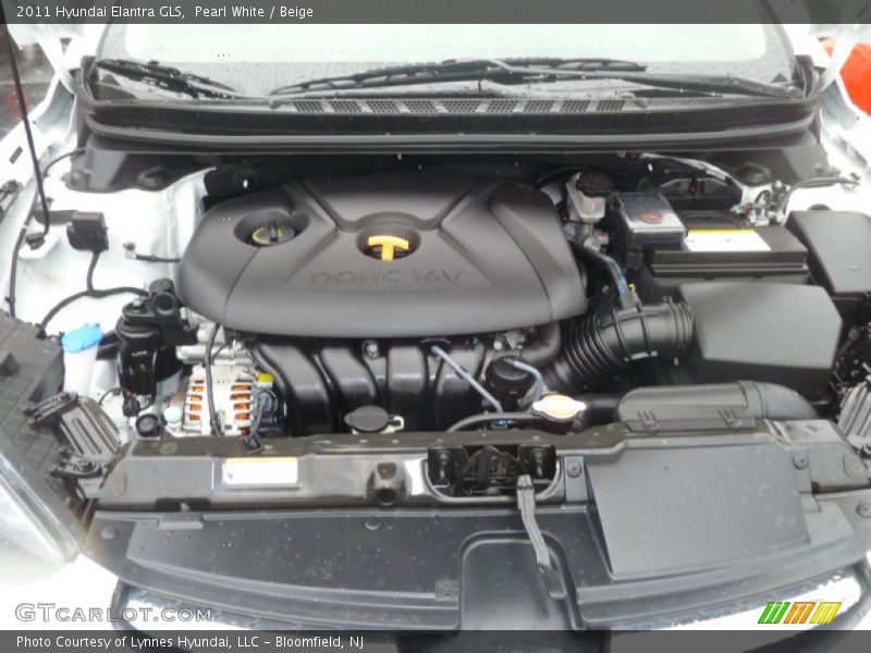 Pearl White / Beige 2011 Hyundai Elantra GLS