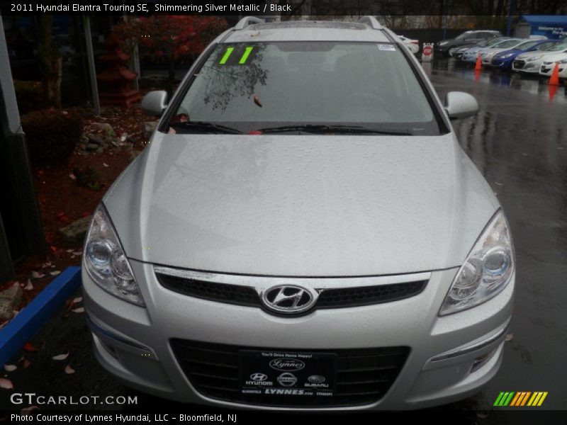 Shimmering Silver Metallic / Black 2011 Hyundai Elantra Touring SE