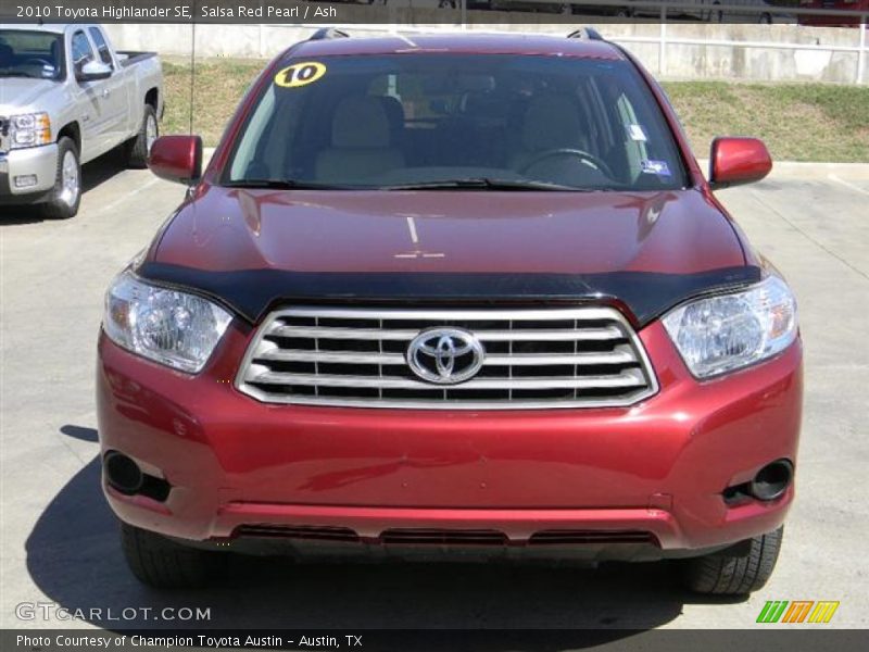 Salsa Red Pearl / Ash 2010 Toyota Highlander SE