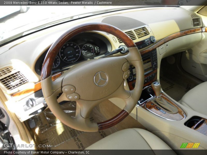 Pewter Metallic / Cashmere 2009 Mercedes-Benz E 350 4Matic Sedan