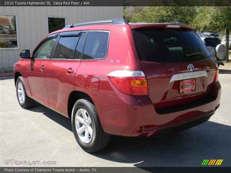 Salsa Red Pearl / Ash 2010 Toyota Highlander SE