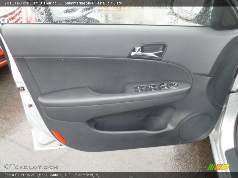 Shimmering Silver Metallic / Black 2011 Hyundai Elantra Touring SE