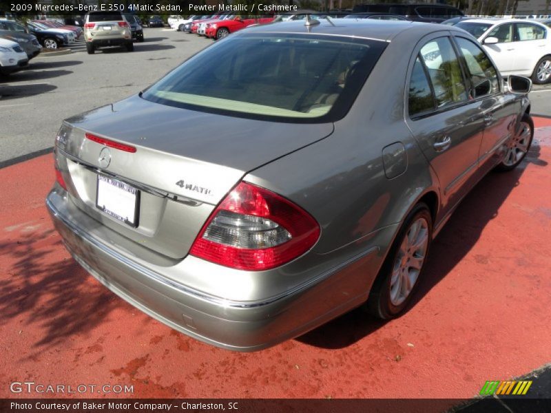 Pewter Metallic / Cashmere 2009 Mercedes-Benz E 350 4Matic Sedan