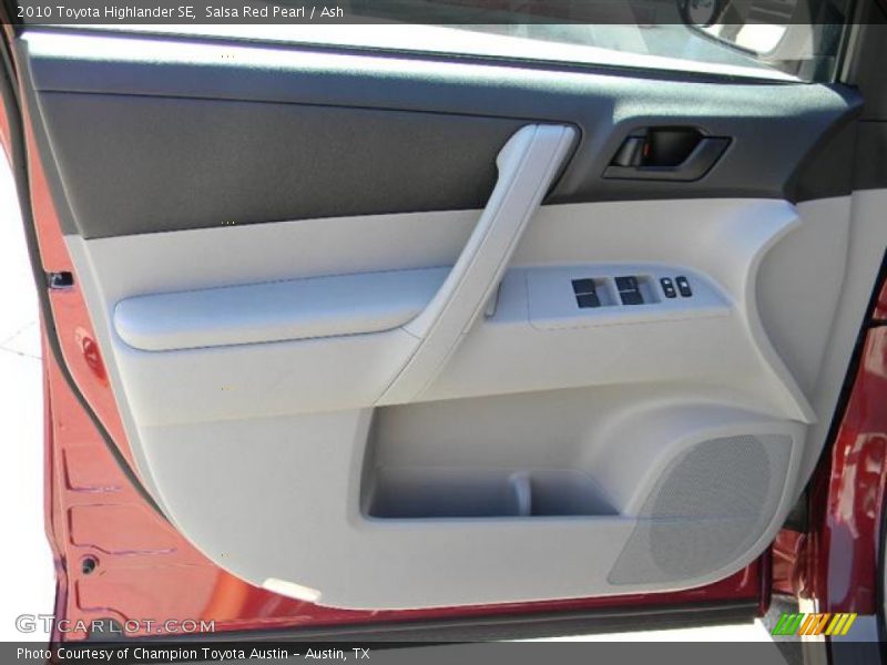 Door Panel of 2010 Highlander SE