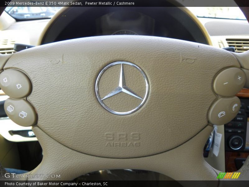 Pewter Metallic / Cashmere 2009 Mercedes-Benz E 350 4Matic Sedan
