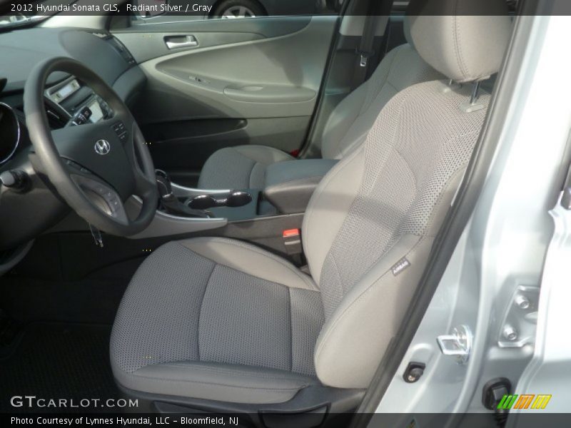 Radiant Silver / Gray 2012 Hyundai Sonata GLS