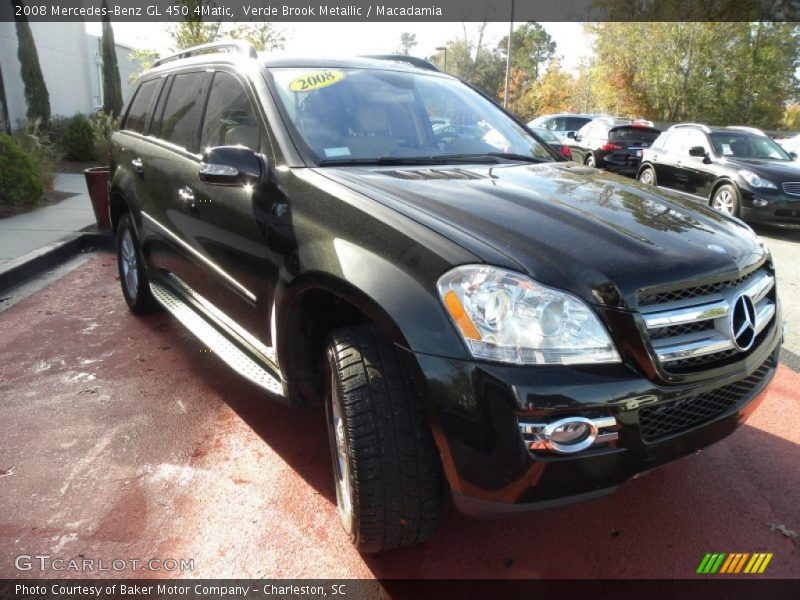 Verde Brook Metallic / Macadamia 2008 Mercedes-Benz GL 450 4Matic
