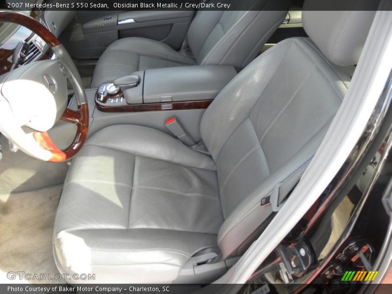 Obsidian Black Metallic / Grey/Dark Grey 2007 Mercedes-Benz S 550 Sedan