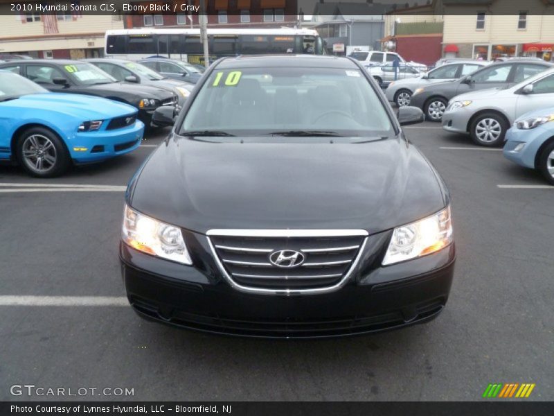 Ebony Black / Gray 2010 Hyundai Sonata GLS