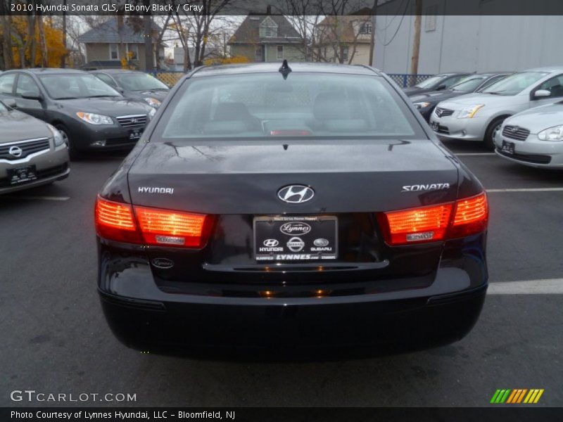 Ebony Black / Gray 2010 Hyundai Sonata GLS