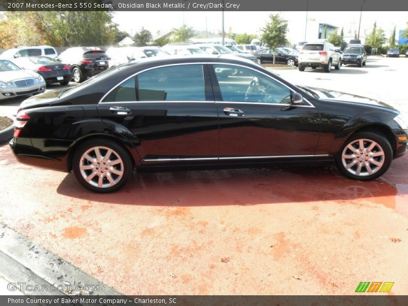 Obsidian Black Metallic / Grey/Dark Grey 2007 Mercedes-Benz S 550 Sedan