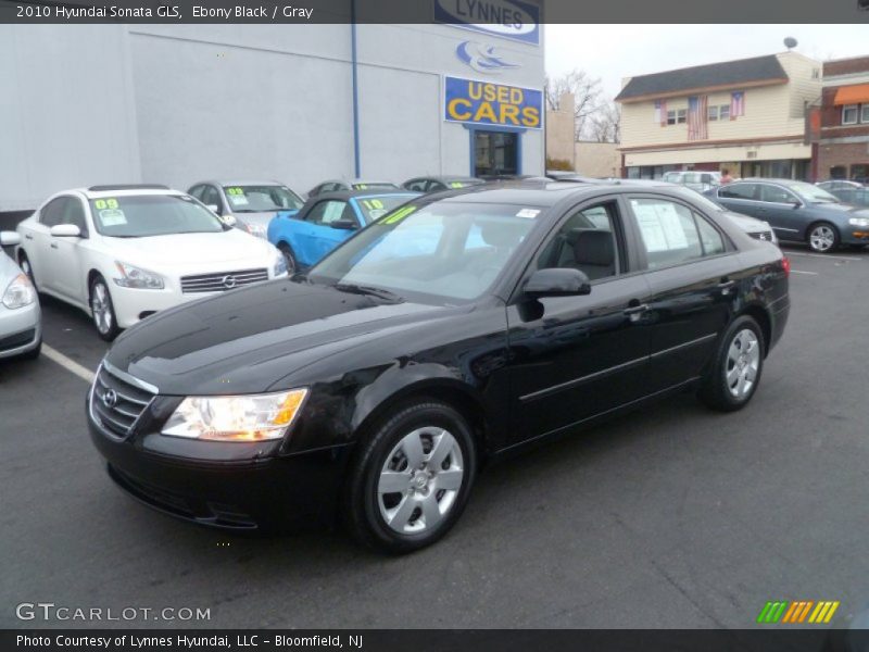 Ebony Black / Gray 2010 Hyundai Sonata GLS