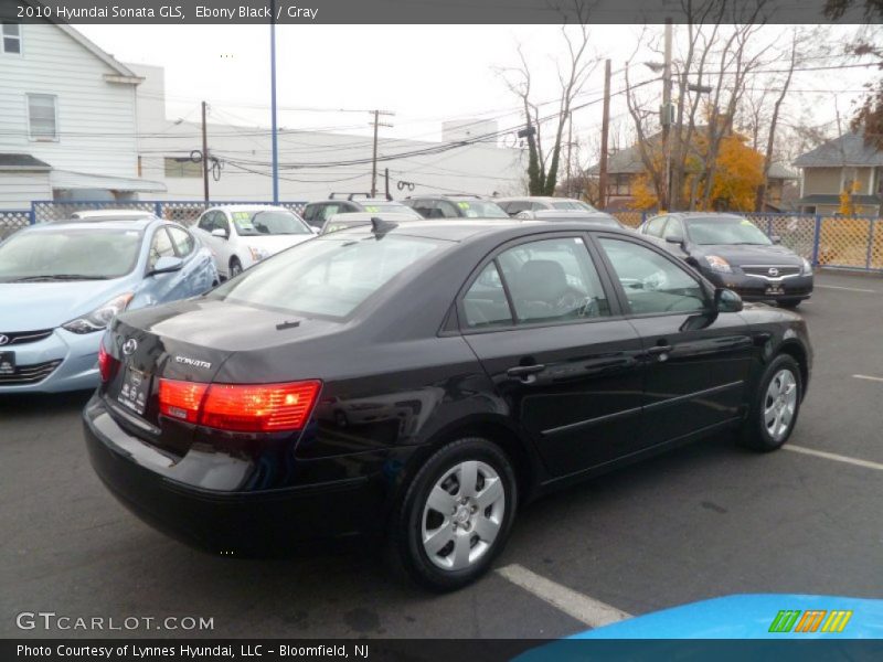 Ebony Black / Gray 2010 Hyundai Sonata GLS